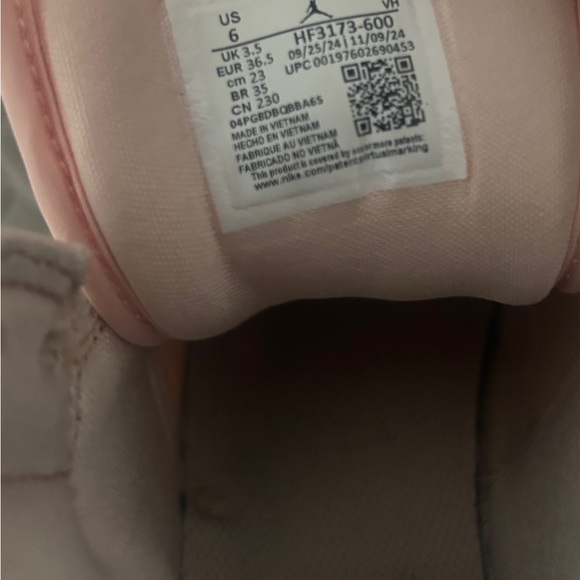 Nike Air Jordan Pink and White Sneakers size 6 - Picture 7 of 7
